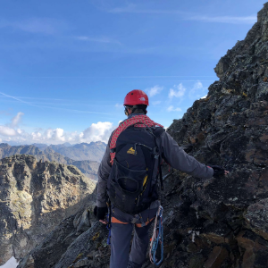 auf Bergtour in der Schweiz